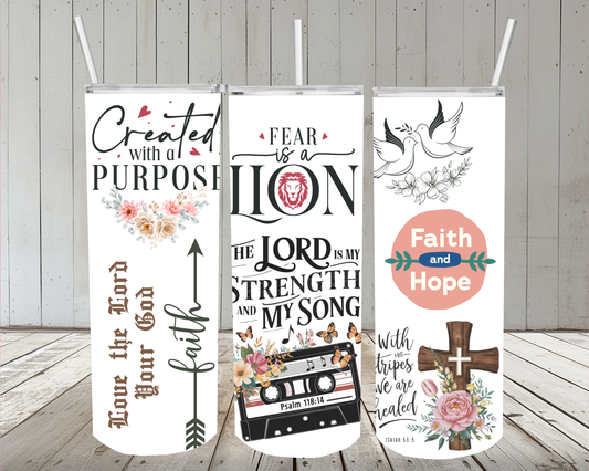 Christian  20oz Skinny Design 128