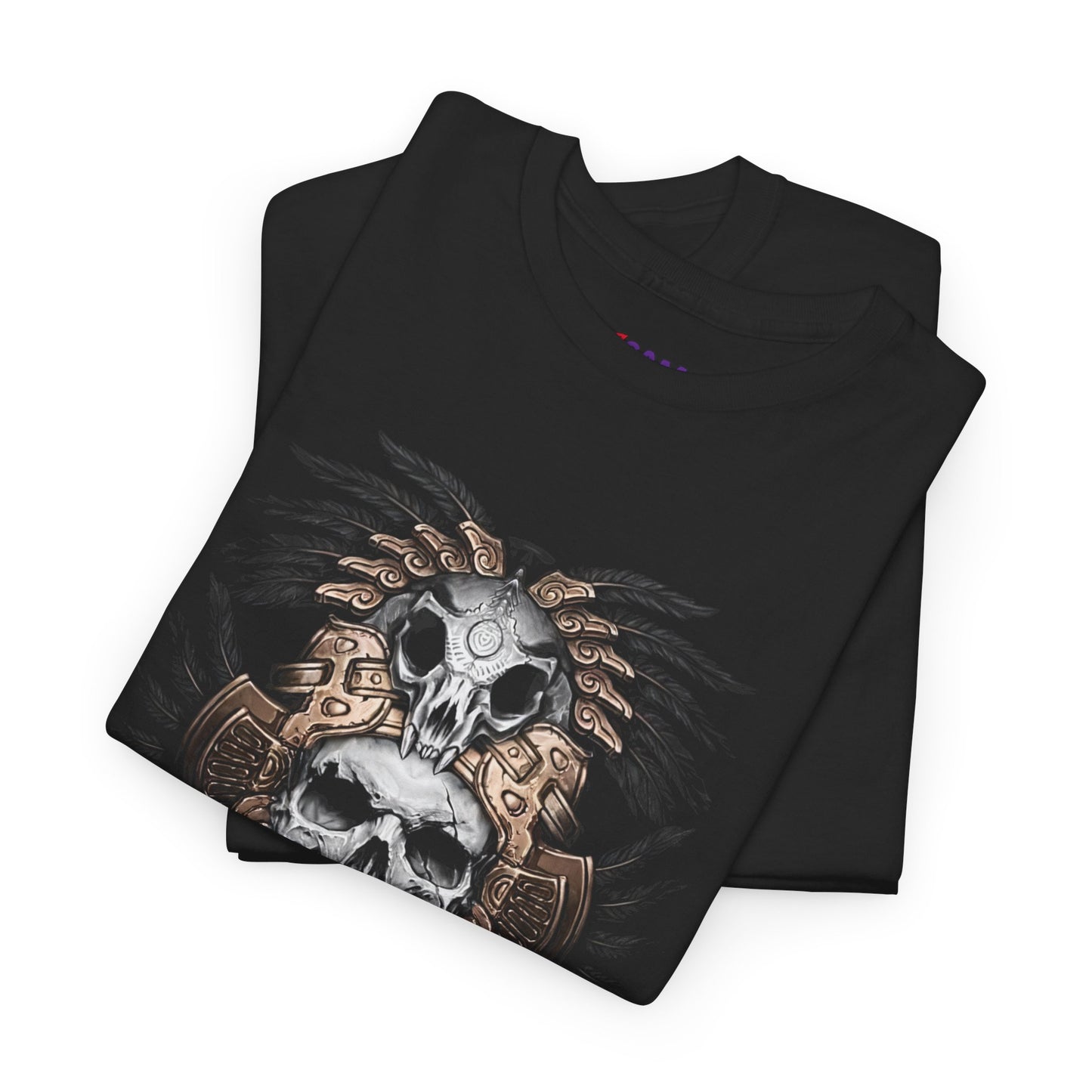Camiseta Calavera Prehispánica – Arte Ancestral Mexica