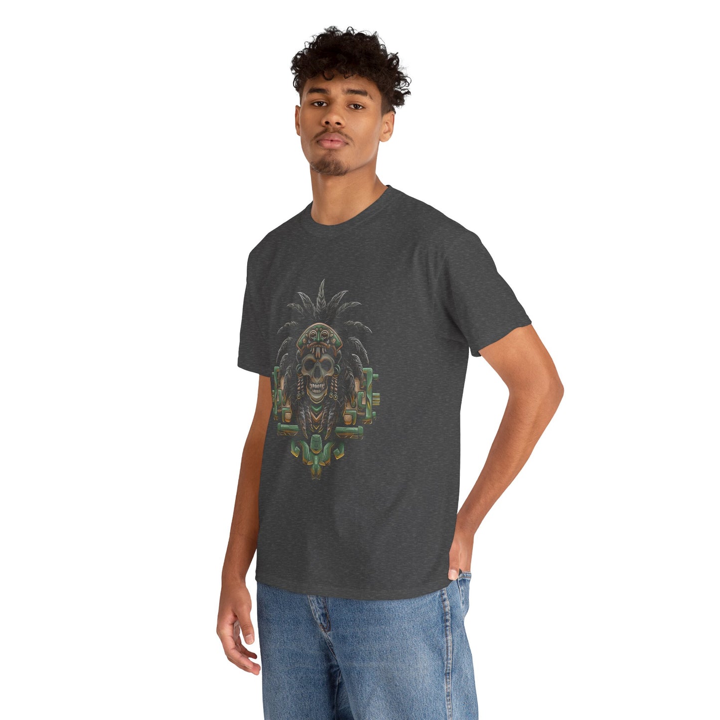 Camiseta Calavera Prehispánica – Arte Ancestral Mexica