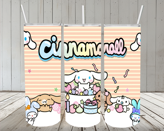 Cartoon 20oz Skinny Tumbler or Design