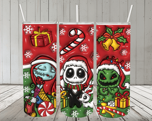 Christmas 20oz Skinny Tumbler or Design