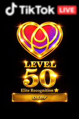 Personalized TikTok LIVE Fan Club Recognition Plaque | Level 30, Level 40 & Level 50 | Custom Creator Award | Premium Dye Sublimation