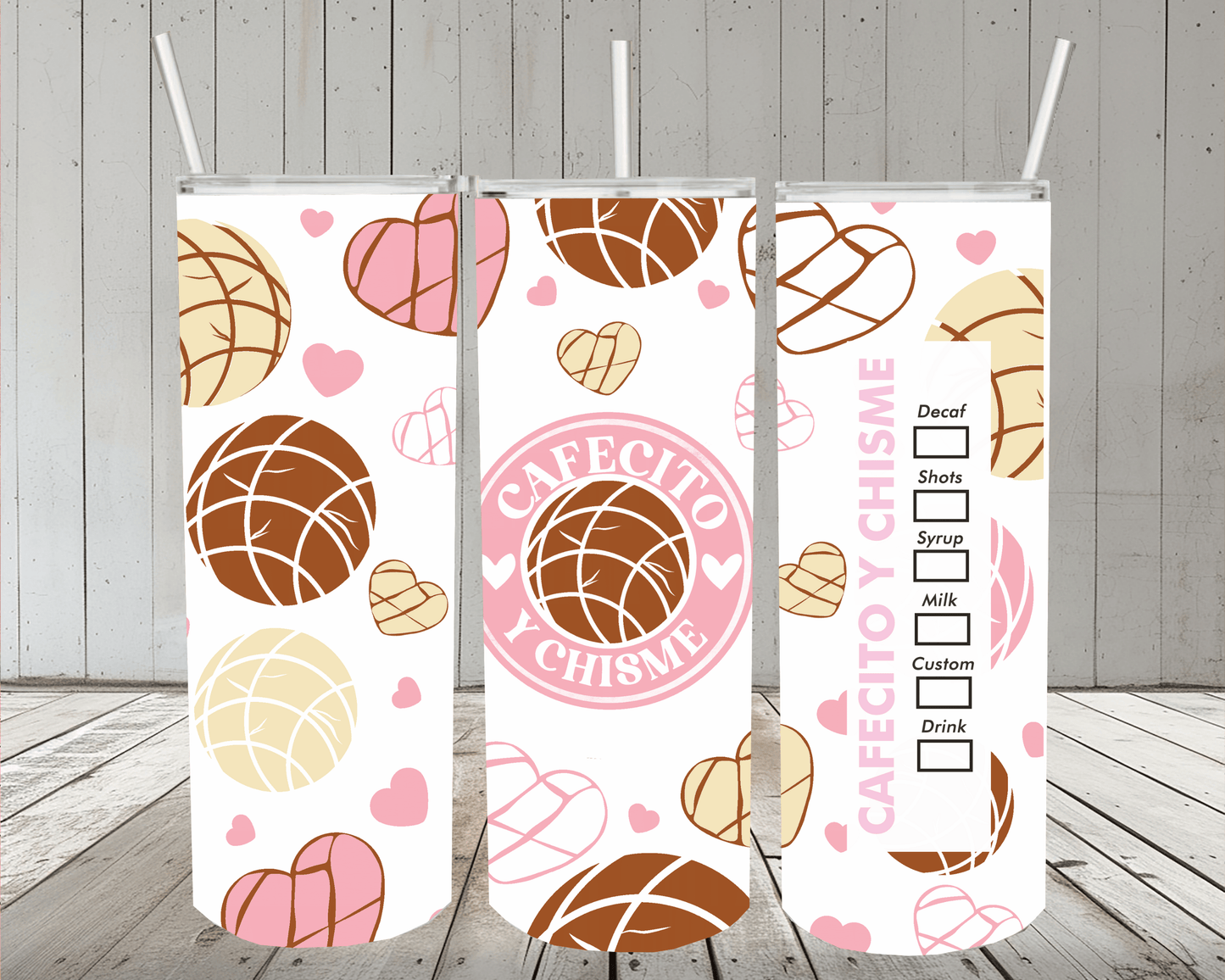 Conchas 20oz Skinny Tumbler or Design