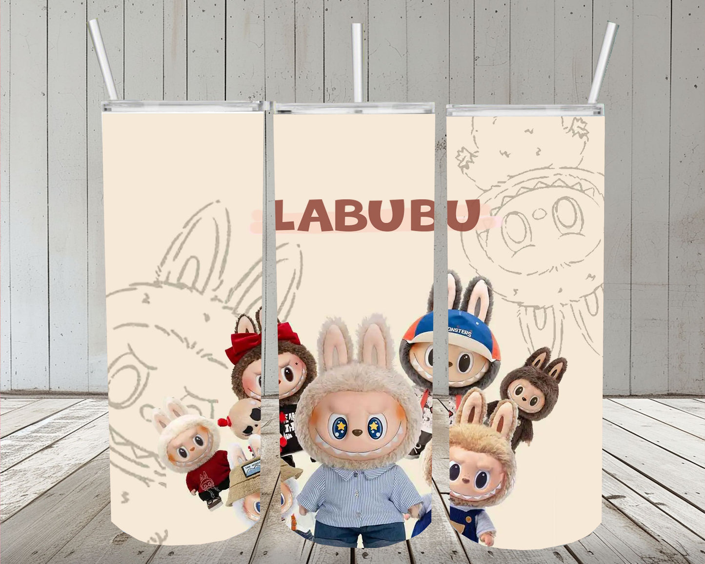 Cartoon 20oz Skinny Tumbler or Design