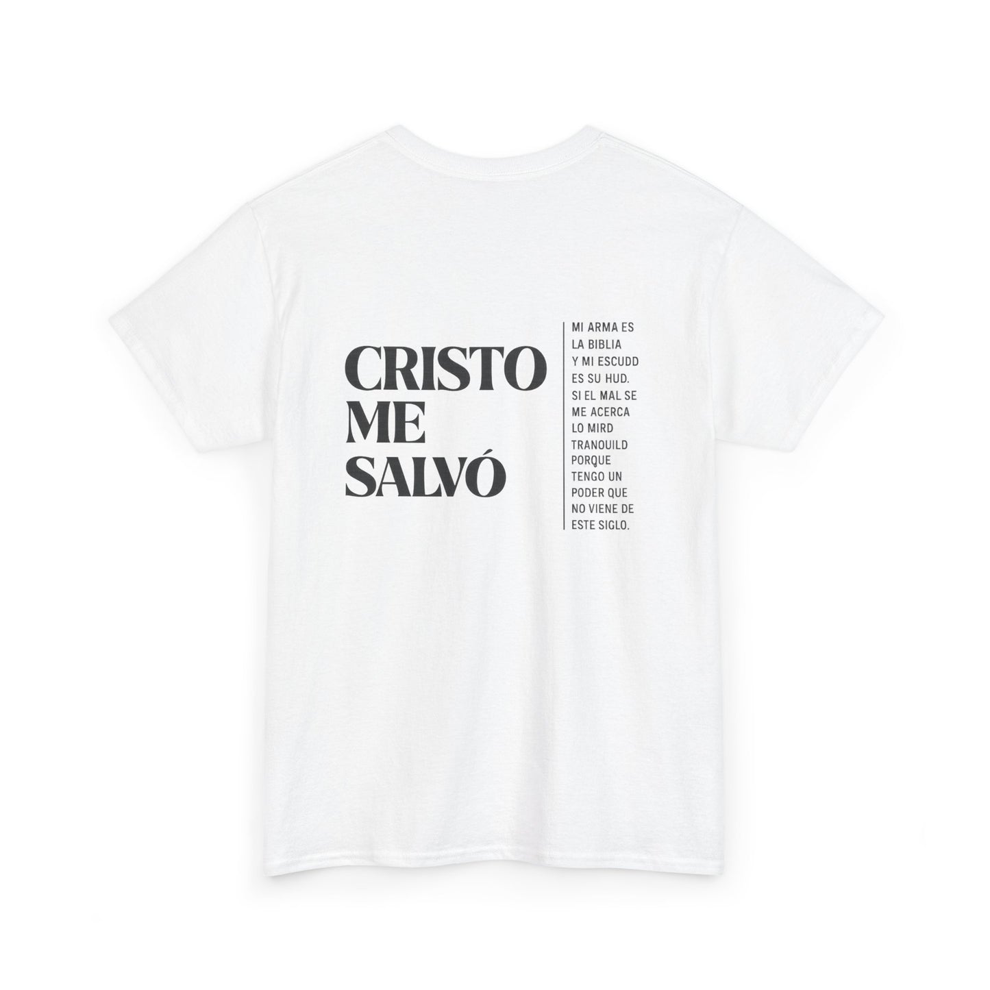 CRISTO ME SALVÓ – Faith Statement Tee