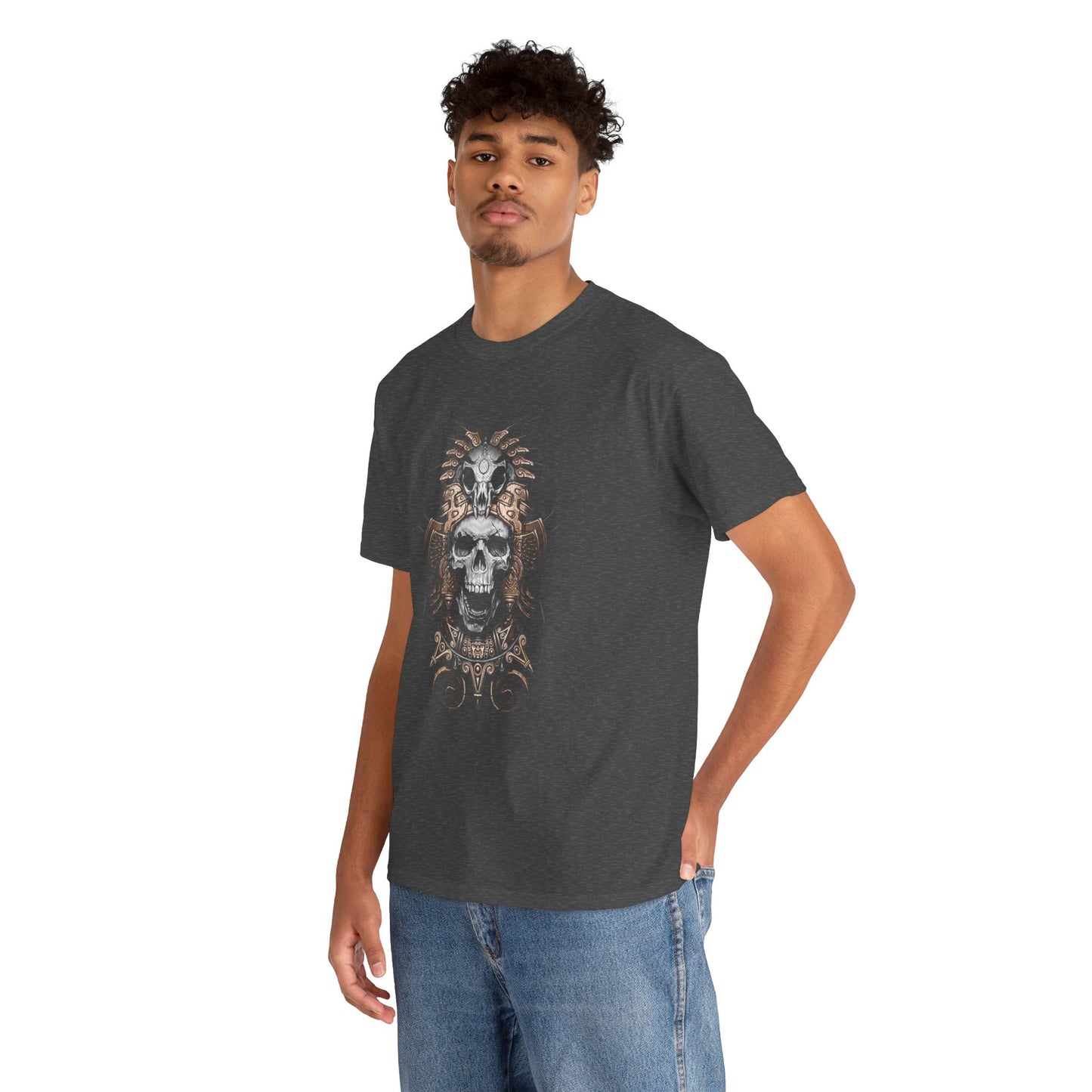 Camiseta Calavera Prehispánica – Arte Ancestral Mexica