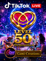 Personalized TikTok LIVE Fan Club Recognition Plaque | Level 30, Level 40 & Level 50 | Custom Creator Award | Premium Dye Sublimation