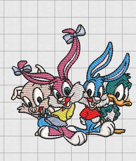 Cartoon Embroidery Design (Digital File ONLY)
